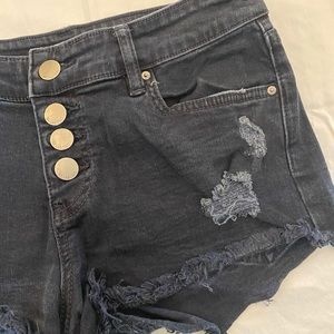 Billabong Dark blue distressed denim shorts!